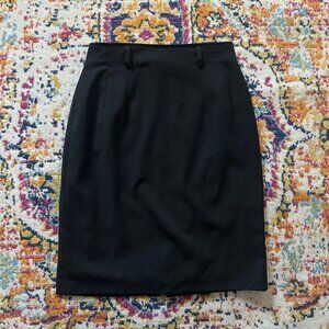 Max Mara Virgin Wool Pencil Cut Mini Skirt Womens Size 4 Classic Old Money Work